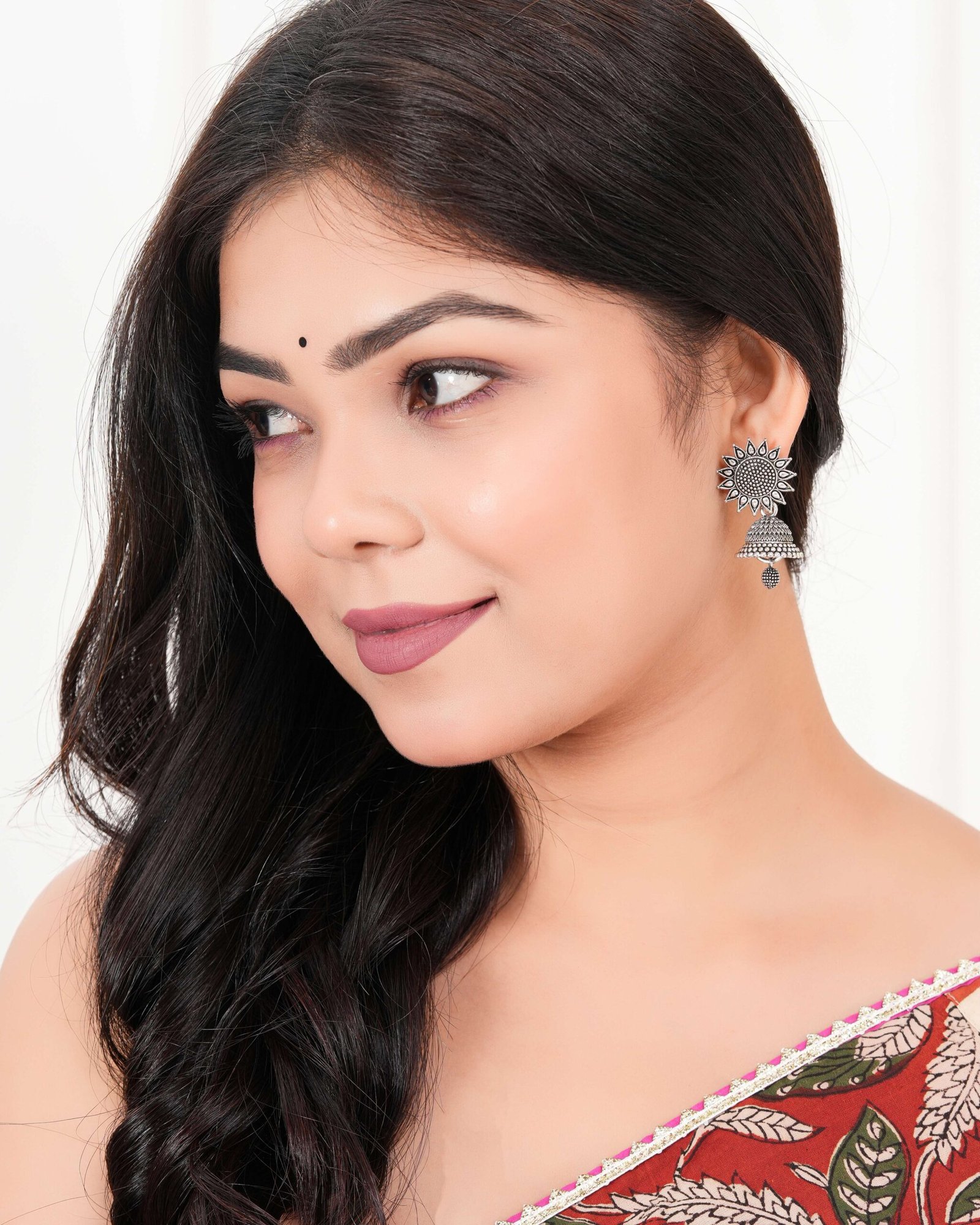 Earrings for Women Traditional Silver AZ838-OXidised Jhumka Set | German Silver Chand Baliyan & Jhumkas Earrings | Birthday & Anniversary Gift - Image 2